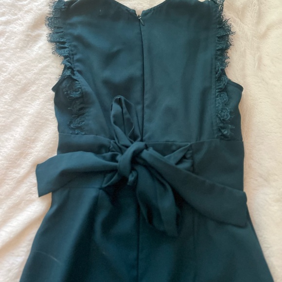 Teal lace pant romper - Picture 4 of 8